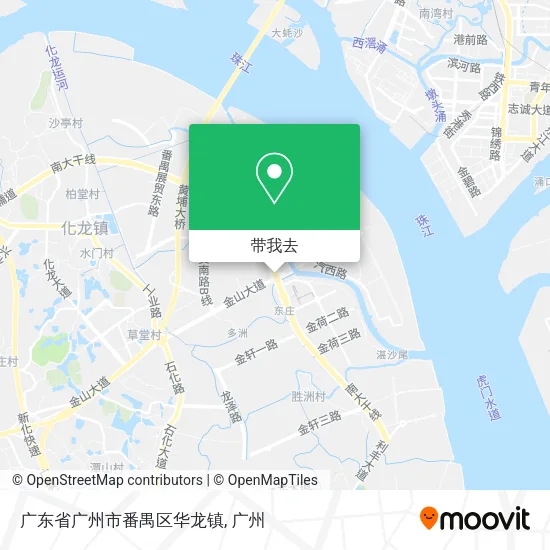 广东省广州市番禺区华龙镇地图