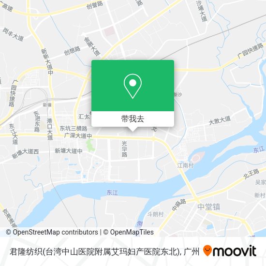 君隆纺织(台湾中山医院附属艾玛妇产医院东北)地图