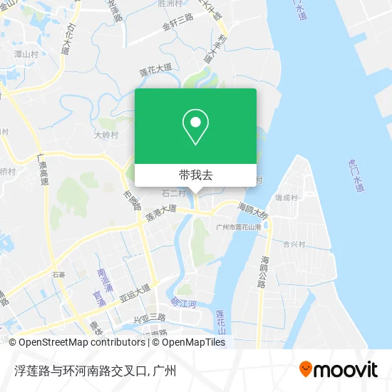 浮莲路与环河南路交叉口地图