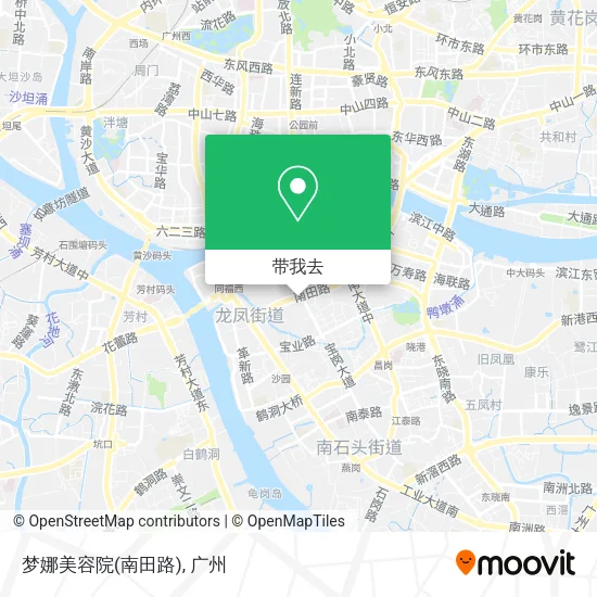 梦娜美容院(南田路)地图