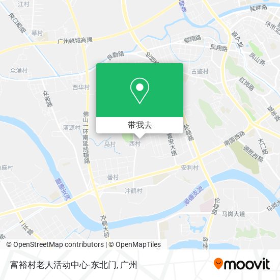 富裕村老人活动中心-东北门地图