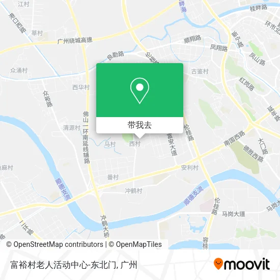 富裕村老人活动中心-东北门地图