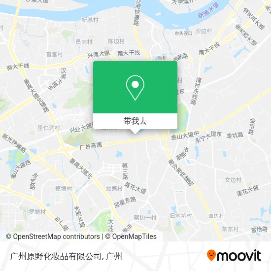 广州原野化妆品有限公司地图