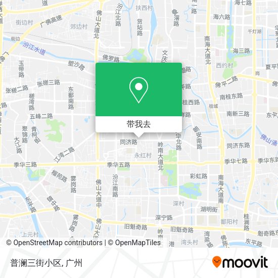 普澜三街小区地图
