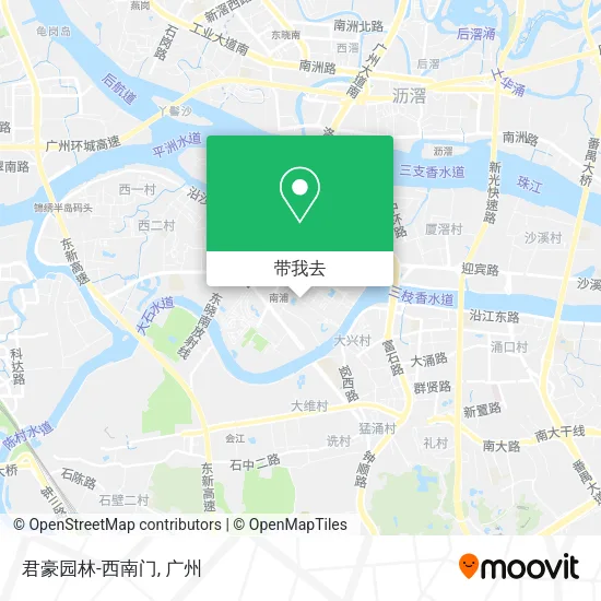 君豪园林-西南门地图
