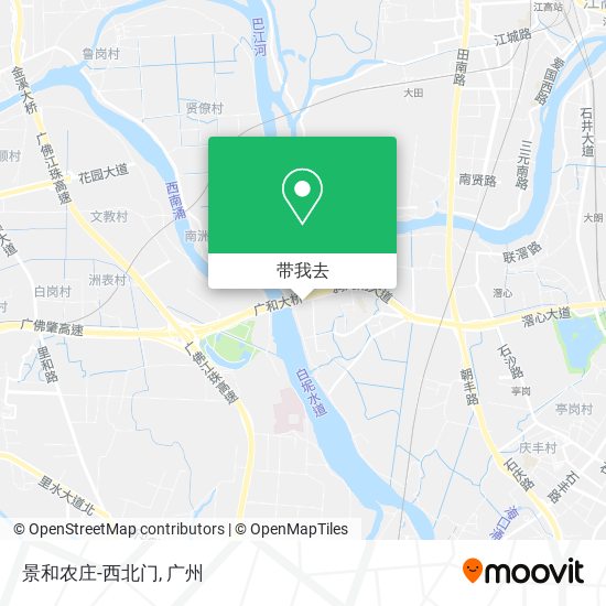 景和农庄-西北门地图