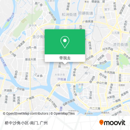 桥中沙角小区-南门地图
