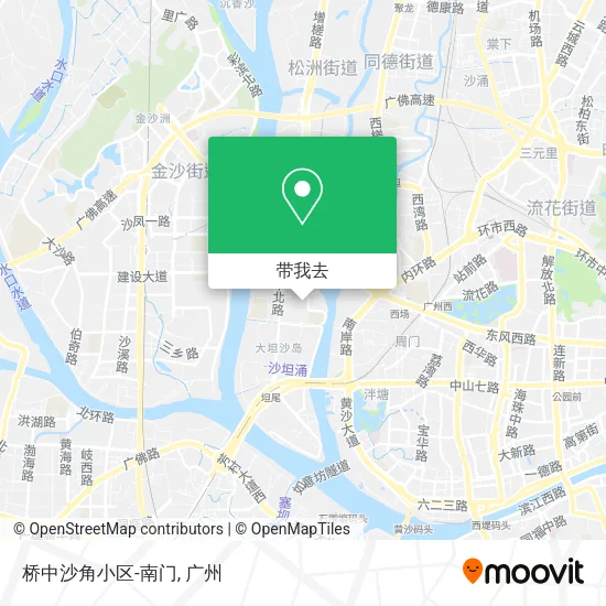 桥中沙角小区-南门地图
