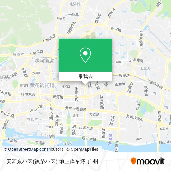 天河东小区(德荣小区)-地上停车场地图