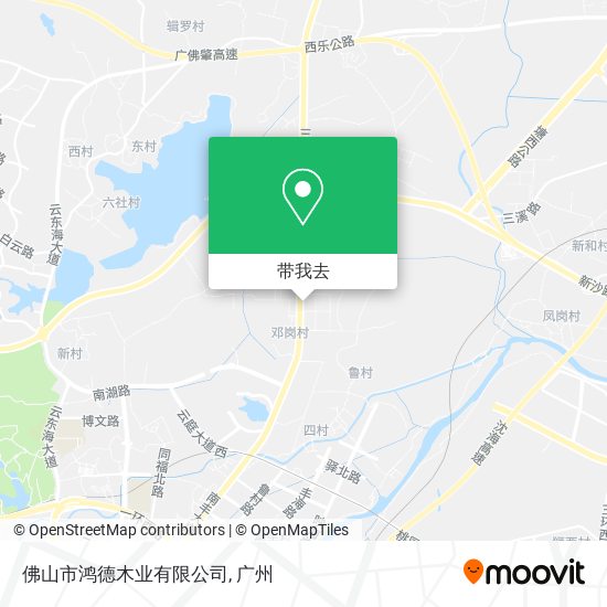 佛山市鸿德木业有限公司地图