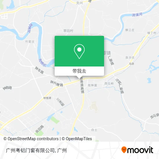 广州粤铝门窗有限公司地图