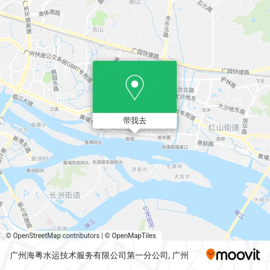 广州海粤水运技术服务有限公司第一分公司地图