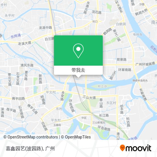 嘉鑫园艺(波园路)地图