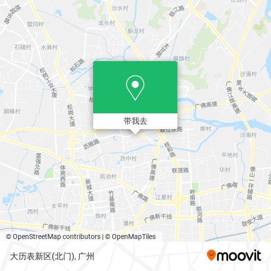 大历表新区(北门)地图