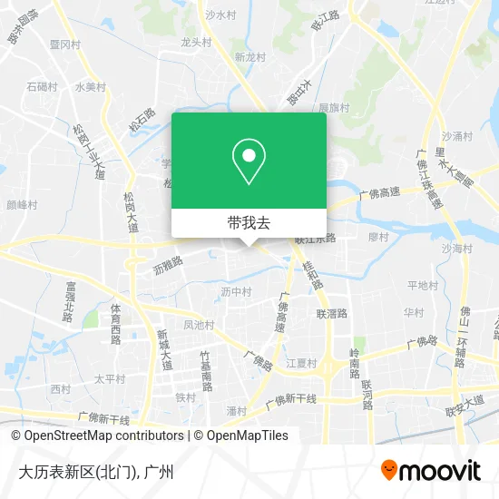 大历表新区(北门)地图