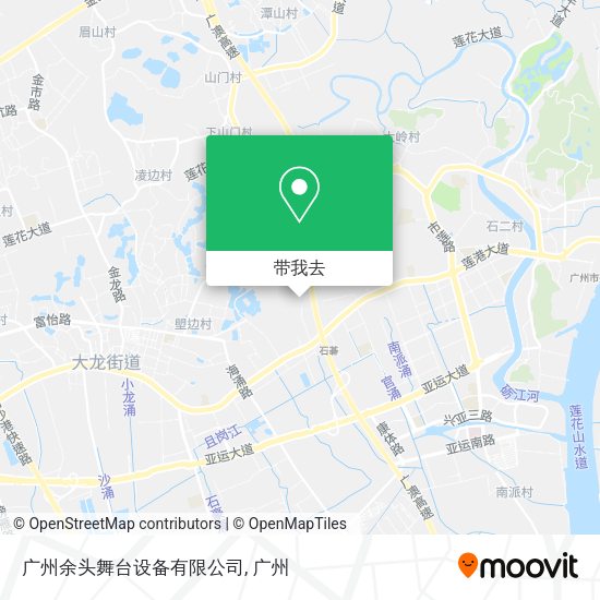 广州余头舞台设备有限公司地图