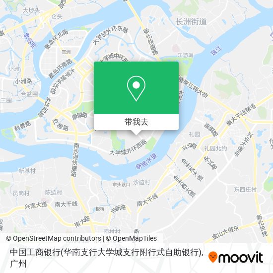 中国工商银行(华南支行大学城支行附行式自助银行)地图