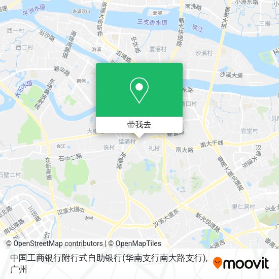 中国工商银行附行式自助银行(华南支行南大路支行)地图