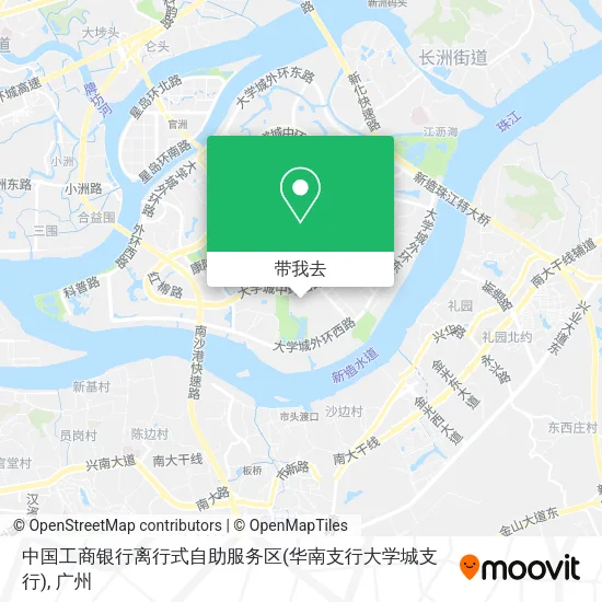 中国工商银行离行式自助服务区(华南支行大学城支行)地图