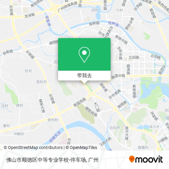 佛山市顺德区中等专业学校-停车场地图