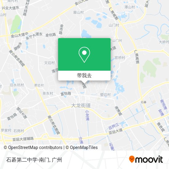 石碁第二中学-南门地图