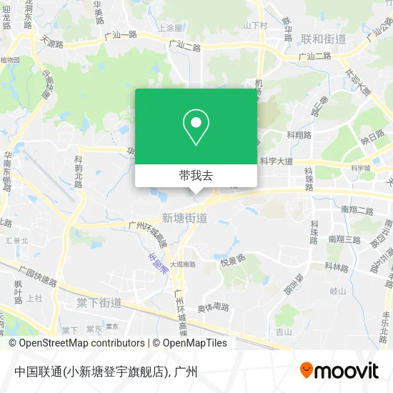 中国联通(小新塘登宇旗舰店)地图