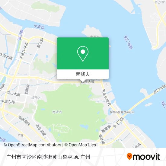 广州市南沙区南沙街黄山鲁林场地图