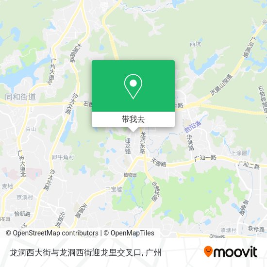 龙洞西大街与龙洞西街迎龙里交叉口地图