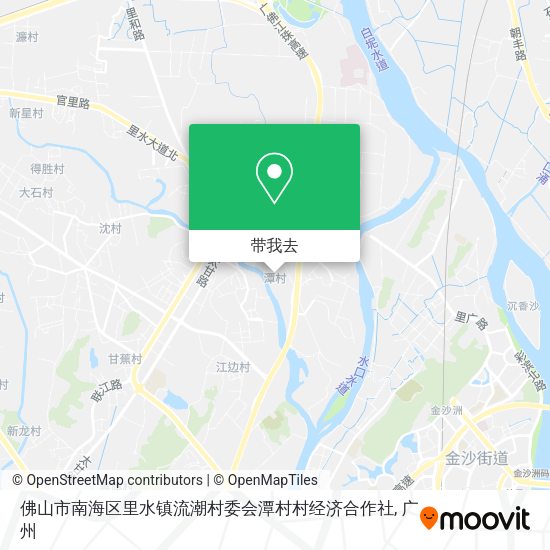 佛山市南海区里水镇流潮村委会潭村村经济合作社地图