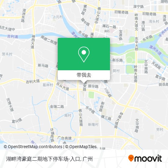 湖畔湾豪庭二期地下停车场-入口地图