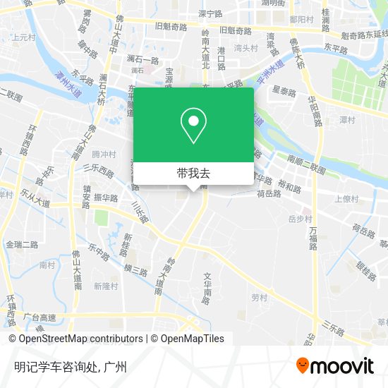 明记学车咨询处地图