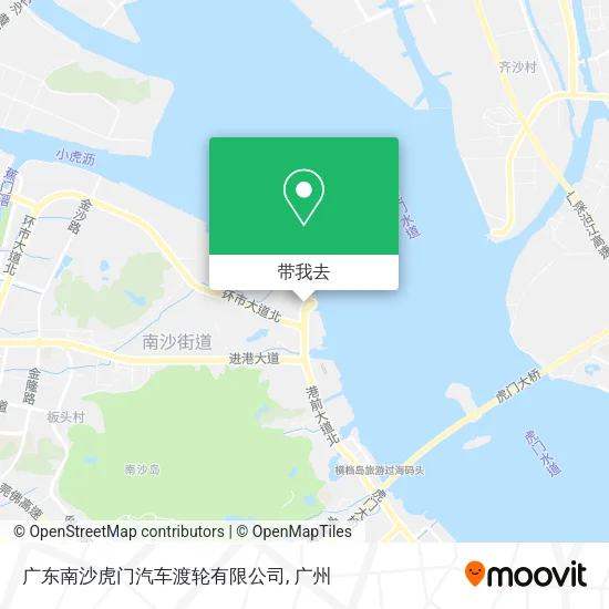 广东南沙虎门汽车渡轮有限公司地图