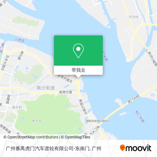 广州番禺虎门汽车渡轮有限公司-东南门地图
