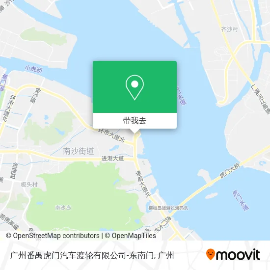 广州番禺虎门汽车渡轮有限公司-东南门地图