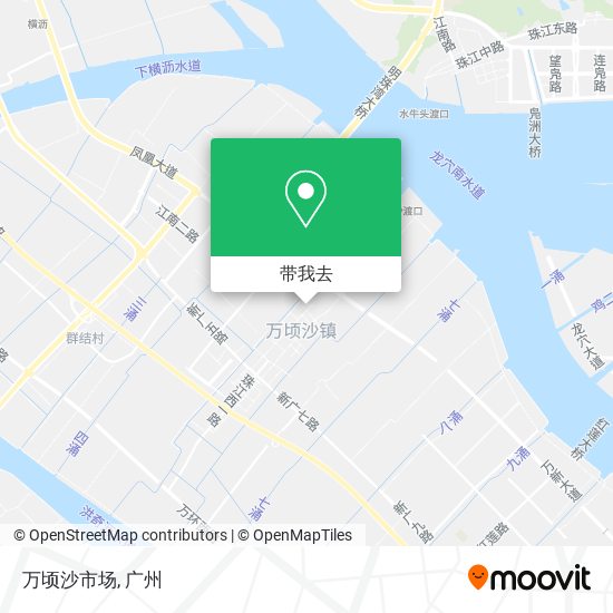 万顷沙市场地图