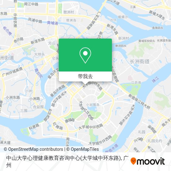 中山大学心理健康教育咨询中心(大学城中环东路)地图