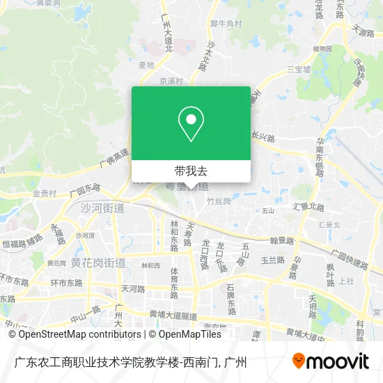 广东农工商职业技术学院教学楼-西南门地图