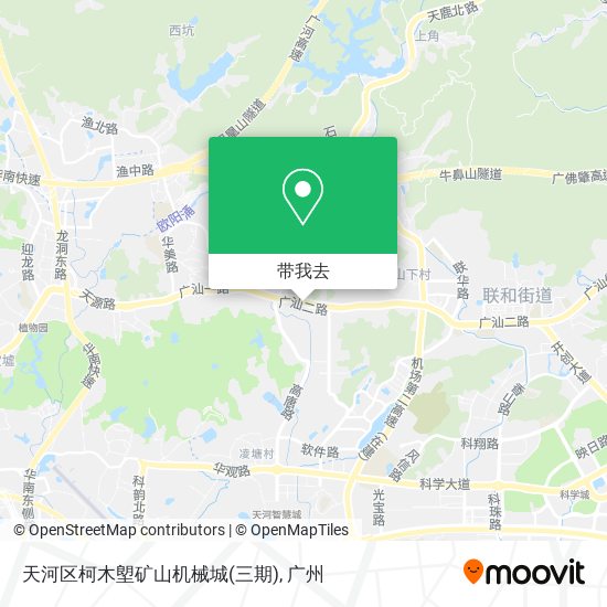 天河区柯木塱矿山机械城(三期)地图