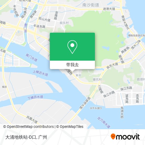 大涌地铁站-D口地图