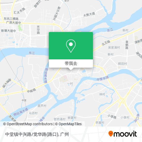 中堂镇中兴路/觉华路(路口)地图