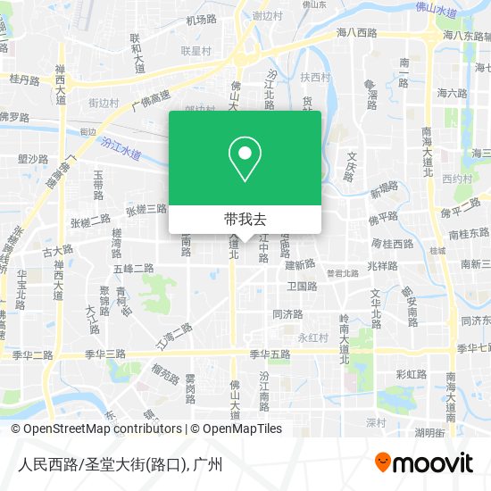 人民西路/圣堂大街(路口)地图