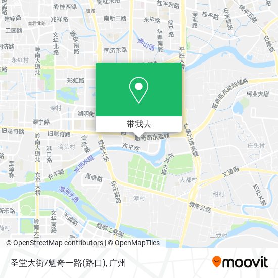 圣堂大街/魁奇一路(路口)地图