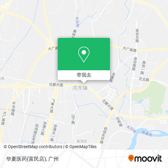 华夏医药(富民店)地图