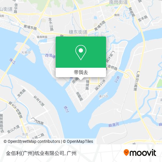 金佰利(广州)纸业有限公司地图