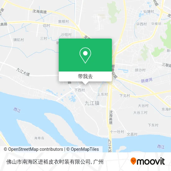 佛山市南海区进裕皮衣时装有限公司地图
