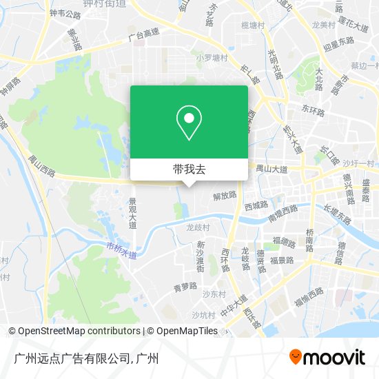 广州远点广告有限公司地图