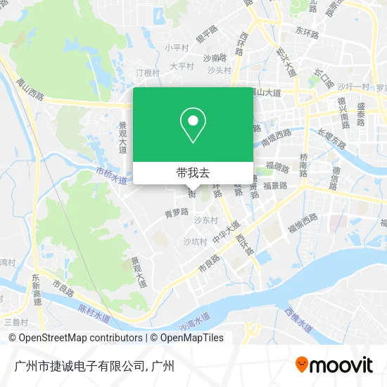 广州市捷诚电子有限公司地图