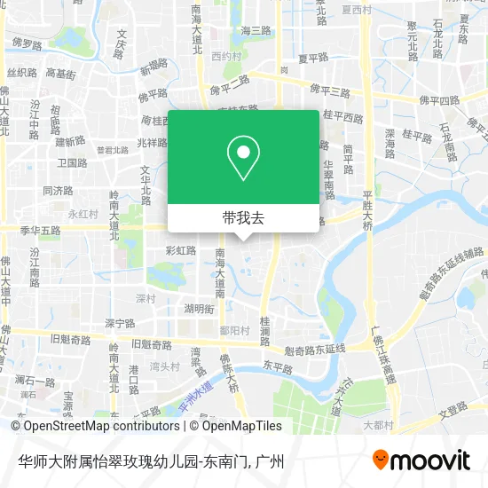 华师大附属怡翠玫瑰幼儿园-东南门地图