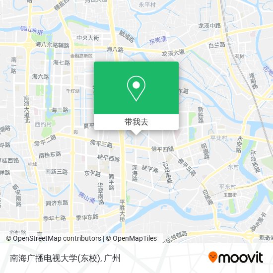南海广播电视大学(东校)地图