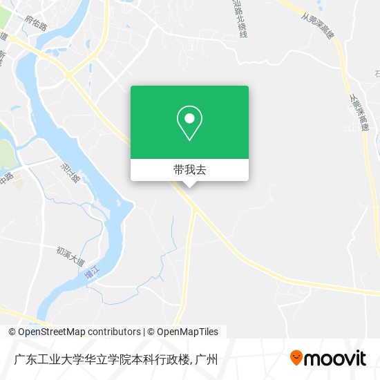 广东工业大学华立学院本科行政楼地图